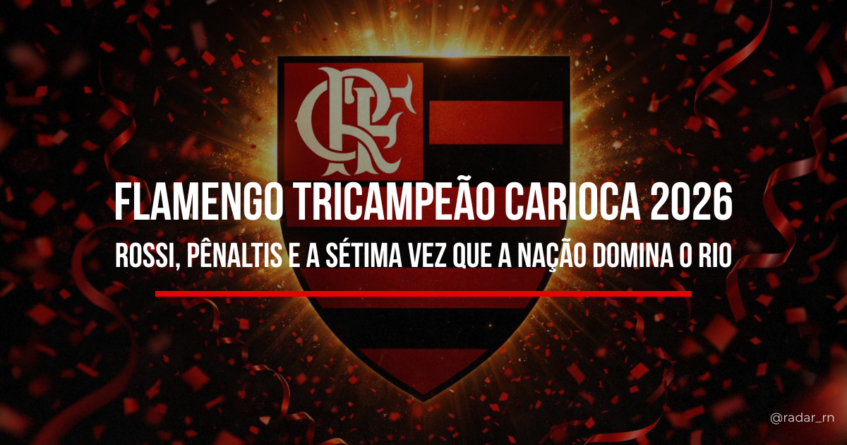 Flamengo tricampeão carioca 2026 escudo título